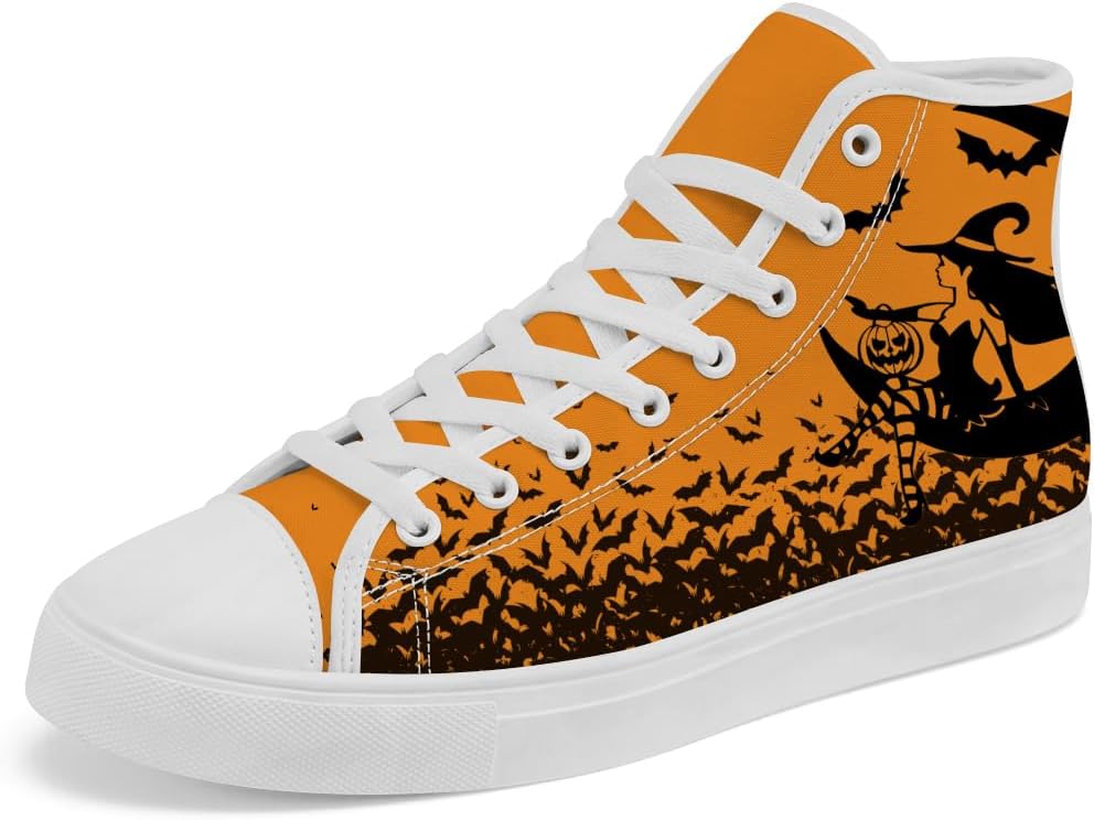 Кеды на высокой подошве Chebing Halloween с рисунком ведьмы, кружевные повседневные кроссовки для мужчин и женщин, оранжевый
Кеды на высокой подошве Chebing Halloween с рисунком ведьмы, кружевные повседневные кроссовки для мужчин и женщин, оранжевый