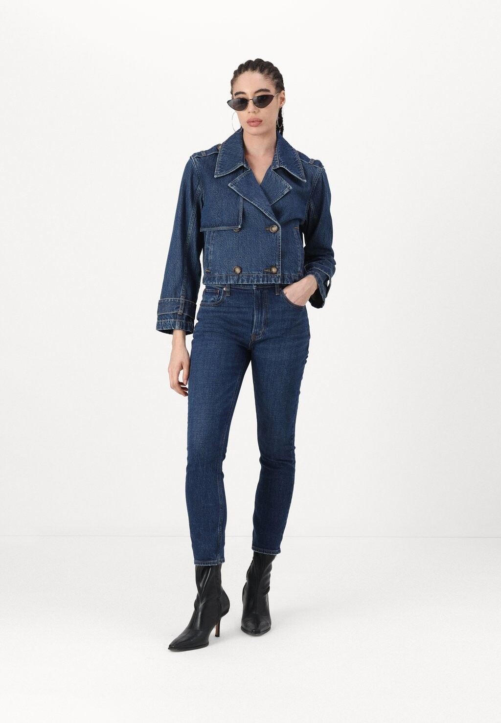 Джинсы облегающие SKINNY Abercrombie & Fitch, темно-синий деним
Джинсы облегающие SKINNY Abercrombie & Fitch, темно-синий деним