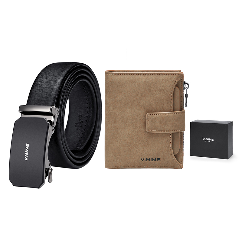 V.NINE Мужской короткий кошелек из искусственной кожи для карт среднего размера черный коричневый синий, Brown Wallet+Belt (120 Trimmable)
V.NINE Мужской короткий кошелек из искусственной кожи для карт среднего размера черный коричневый синий, Brown Wallet+Belt (120 Trimmable)