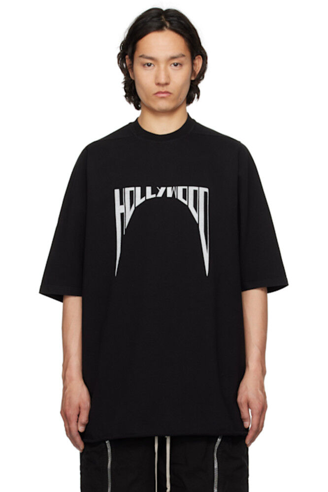 Черная футболка Hollywood Jumbo SS Rick Owens DRKSHDW 
Черная футболка Hollywood Jumbo SS Rick Owens DRKSHDW