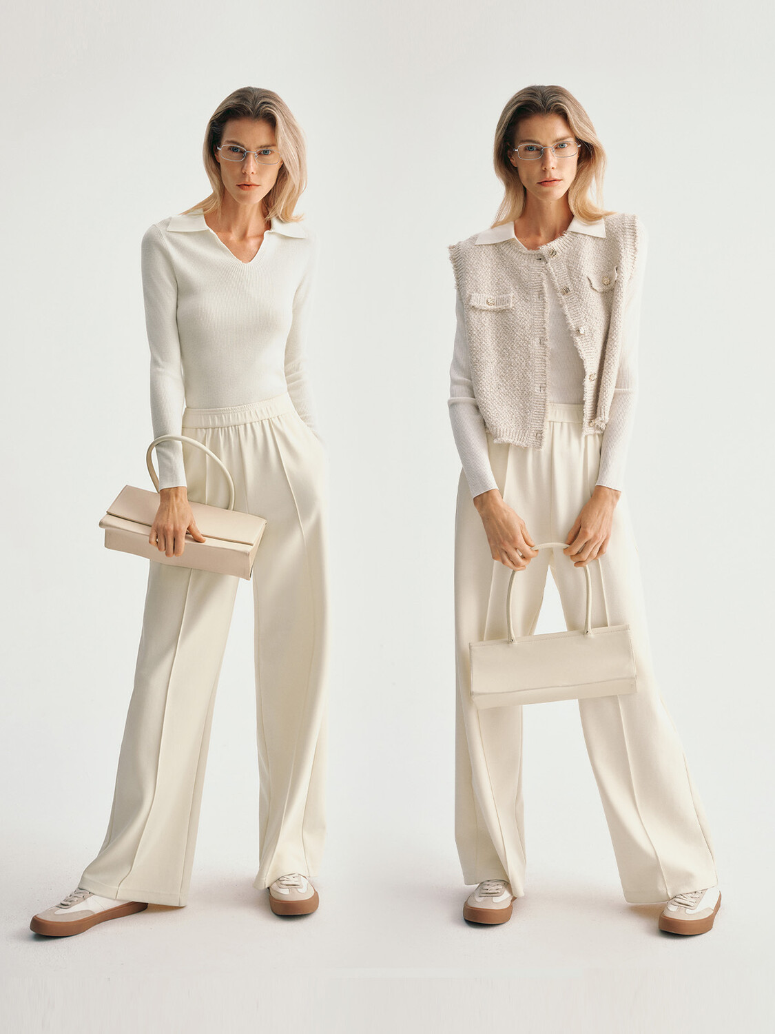 Прямые брюки Mai Meng с широкими штанинами, бежевый
Прямые брюки Mai Meng с широкими штанинами, бежевый