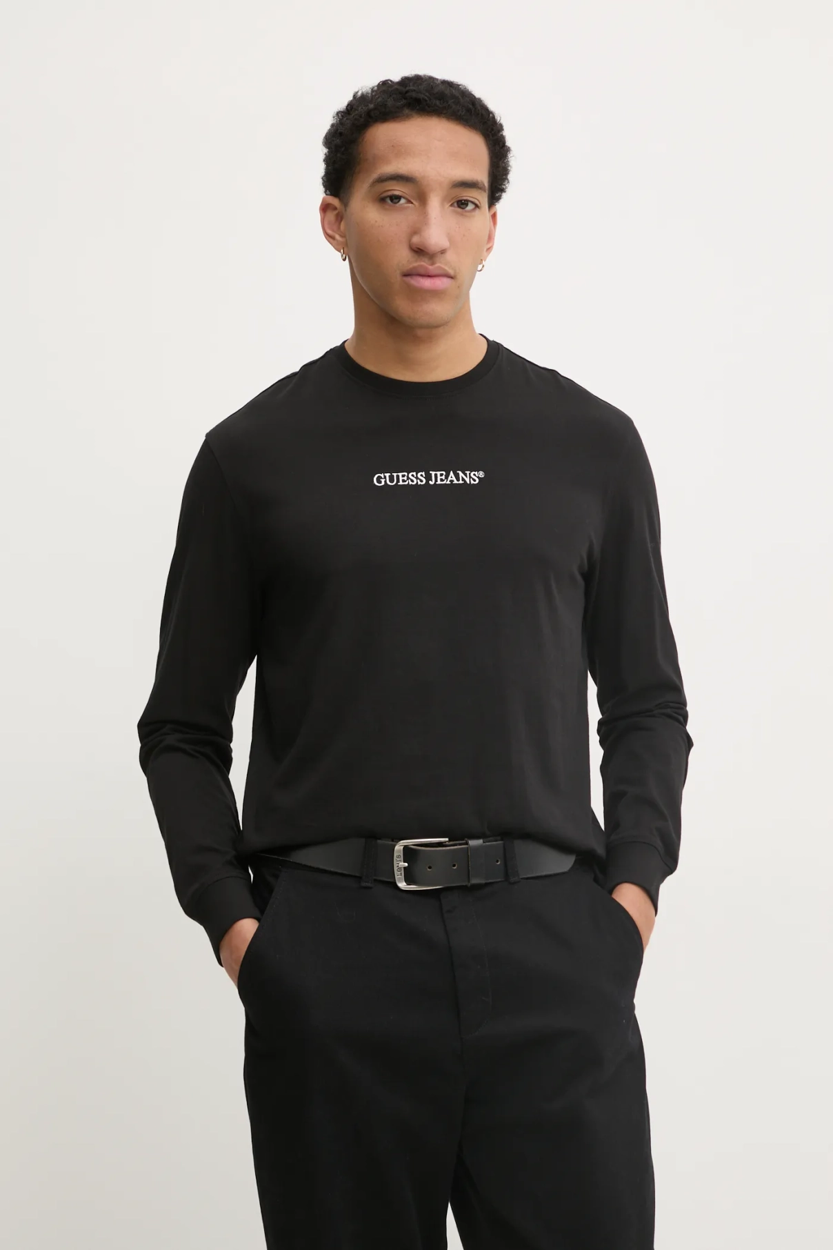 Хлопковый топ с длинными рукавами Guess Jeans, черный
Хлопковый топ с длинными рукавами Guess Jeans, черный