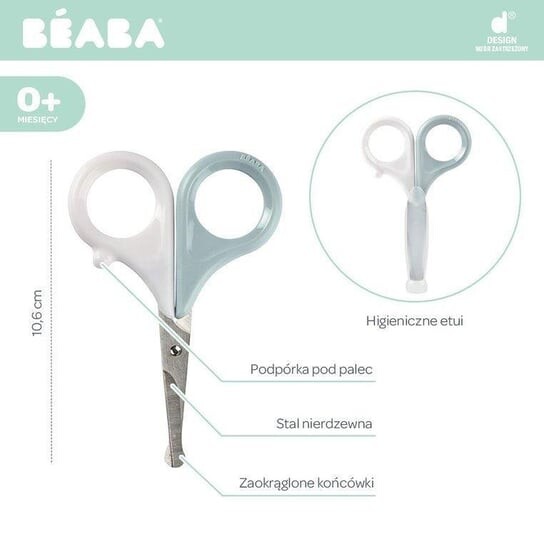 Ножницы для ногтей Beaba в футляре Green Blue
Ножницы для ногтей Beaba в футляре Green Blue