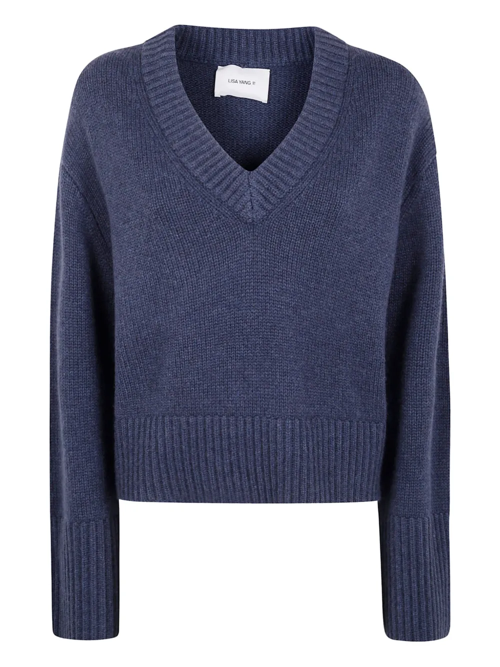 Кашемировый свитер с V-образным вырезом Lisa Yang, синий
Кашемировый свитер с V-образным вырезом Lisa Yang, синий