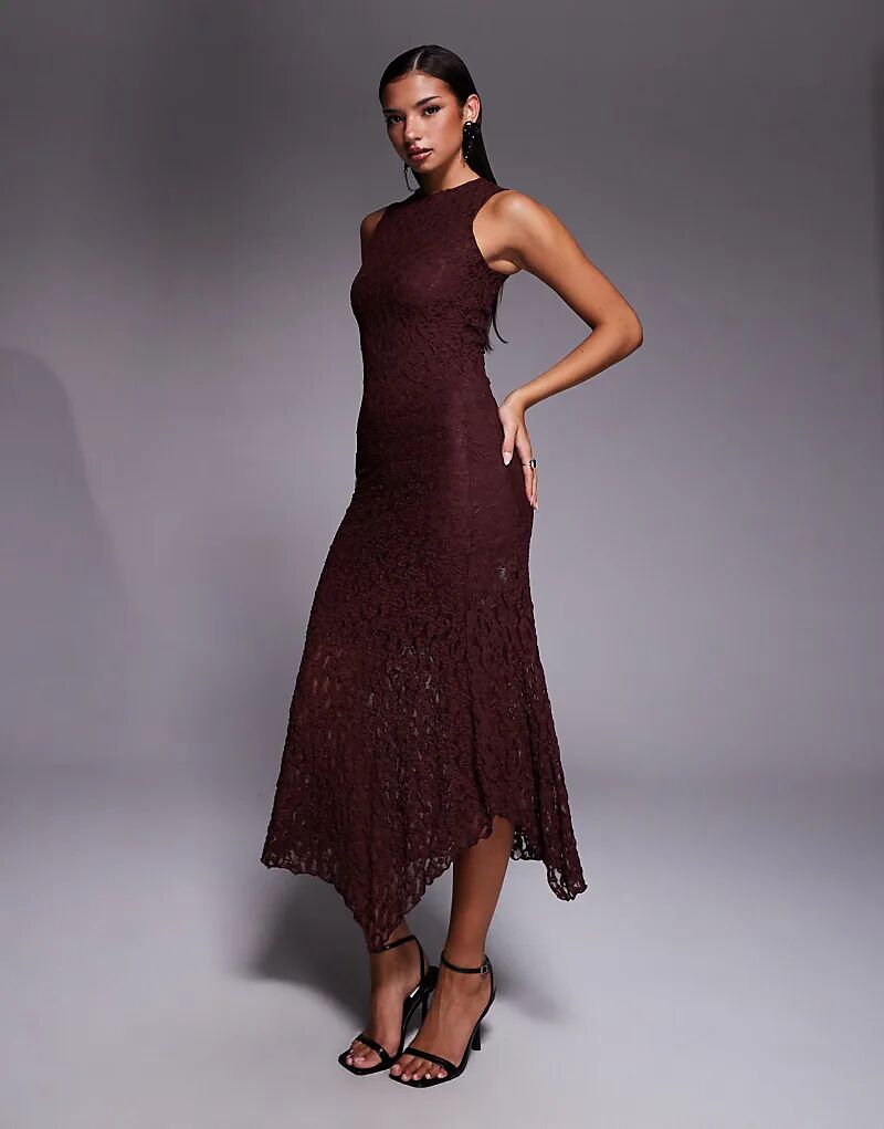 Платье миди без рукавов ASOS DESIGN с кружевом и лифом шоколадного цвета
Платье миди без рукавов ASOS DESIGN с кружевом и лифом шоколадного цвета