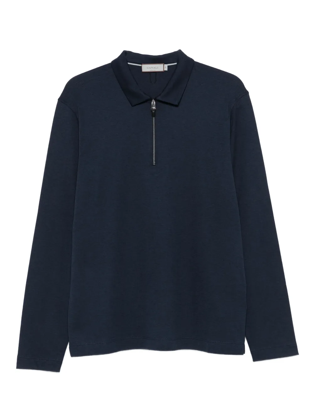 Свитер с длинными рукавами и застежкой-молнией Canali, синий
Свитер с длинными рукавами и застежкой-молнией Canali, синий