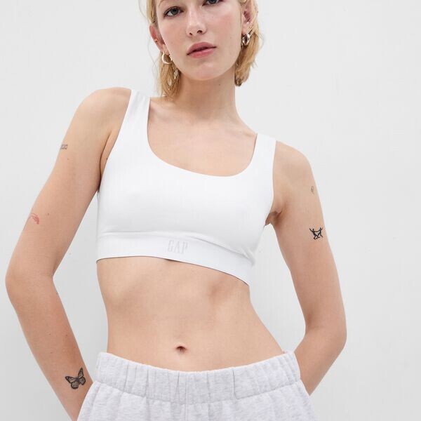 Бюстгальтер-Бралетт из органического хлопка стретч Gap, белый
Бюстгальтер-Бралетт из органического хлопка стретч Gap, белый
