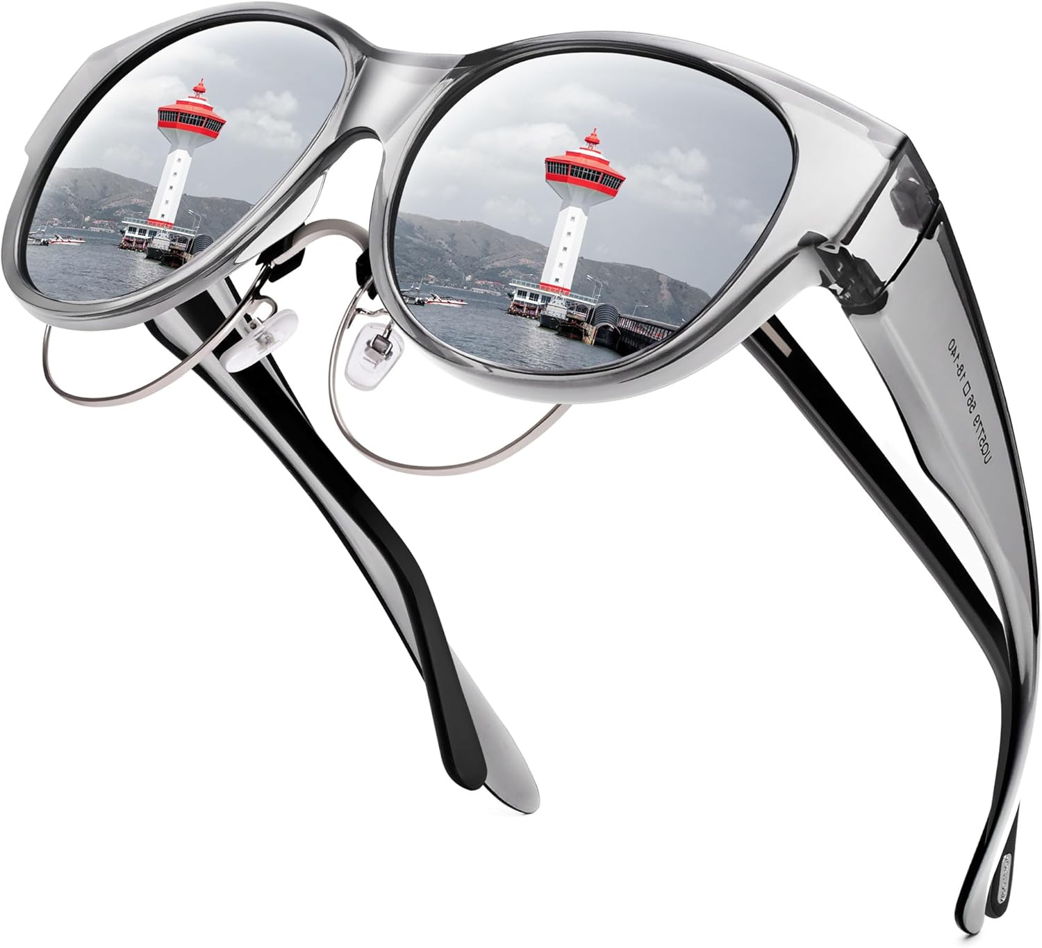 Солнцезащитные очки URUMQI для женщин, надеваемые поверх обычных очков, поляризованные, с защитой UV400, круглые, «кошачий глаз», A20 Transparent Grey Frame/Silver Mirrored Lens
Солнцезащитные очки URUMQI для женщин, надеваемые поверх обычных очков, поляризованные, с защитой UV400, круглые, «кошачий глаз», A20 Transparent Grey Frame/Silver Mirrored Lens