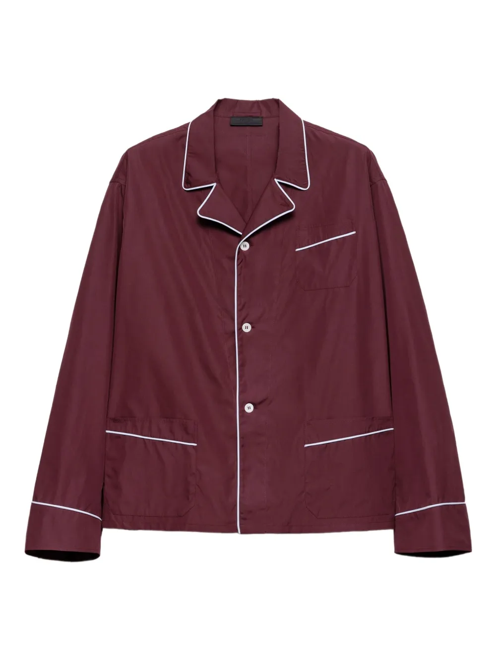 Рубашка из хлопка с прорезными карманами Prada, красный
Рубашка из хлопка с прорезными карманами Prada, красный