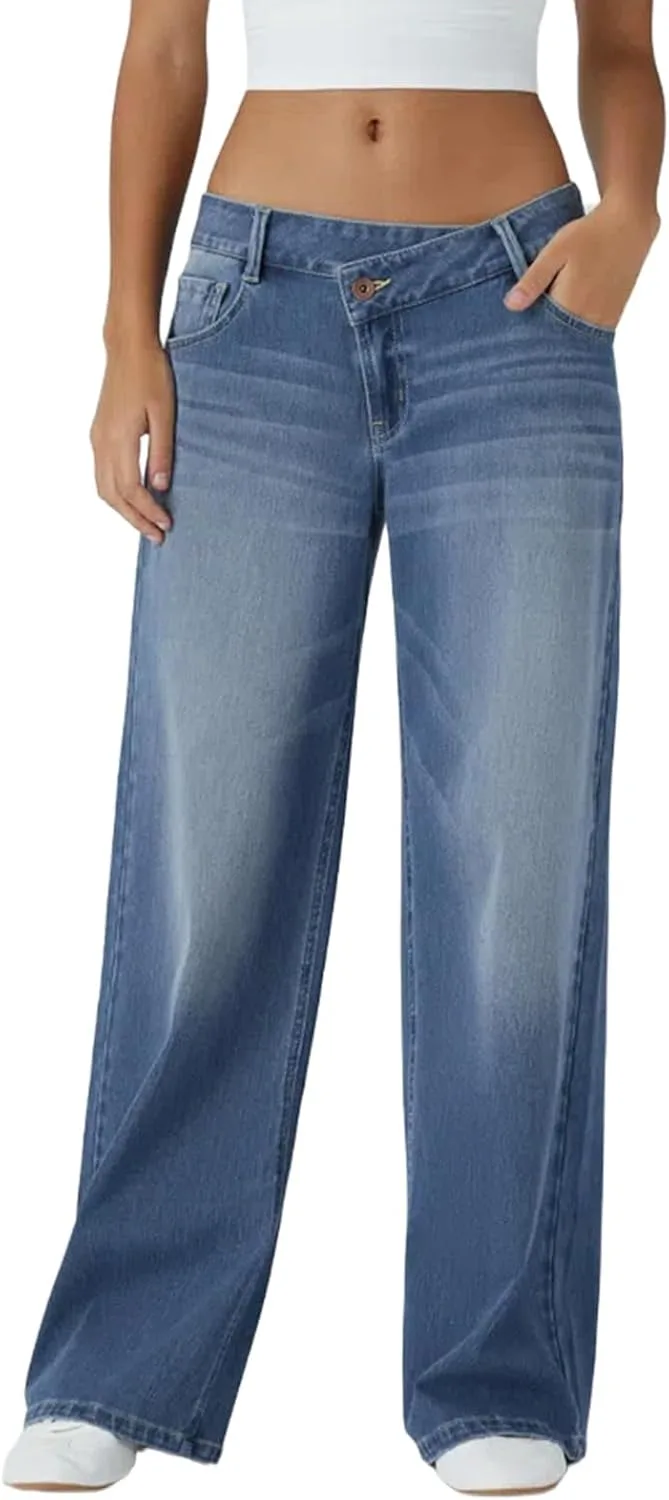 Женские джинсы Wide Leg Mid-Rise, свободные, прямые, в стиле Boyfriend, Featherweight KVOTUU
Женские джинсы Wide Leg Mid-Rise, свободные, прямые, в стиле Boyfriend, Featherweight KVOTUU