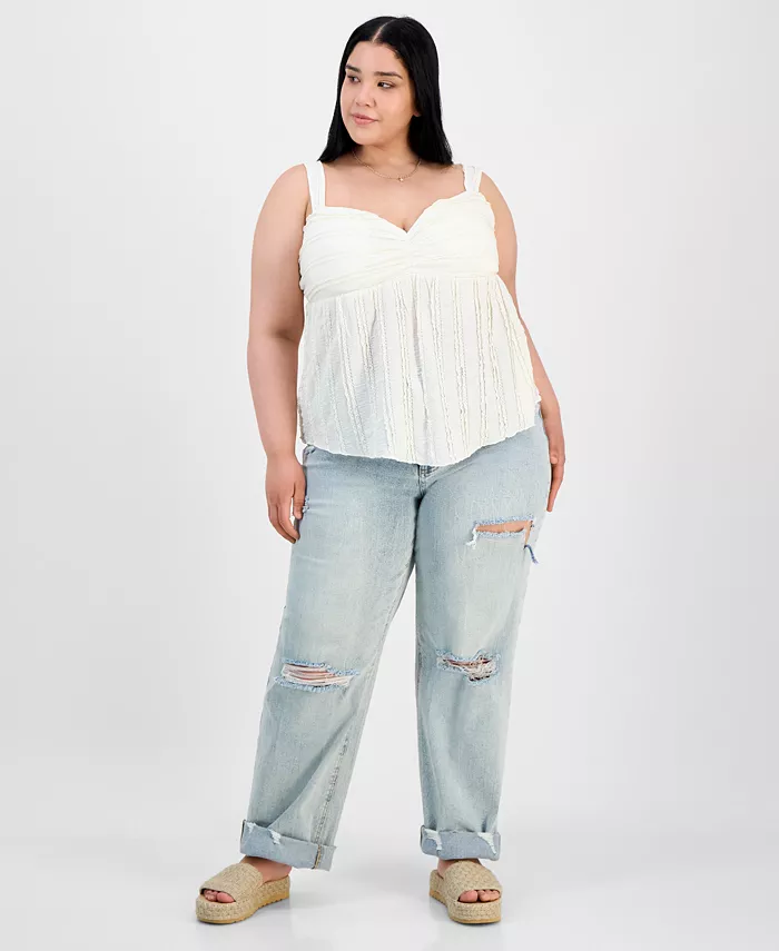 Модная майка больших размеров с кружевной отделкой и вырезом сердечком Derek Heart, белый
Модная майка больших размеров с кружевной отделкой и вырезом сердечком Derek Heart, белый