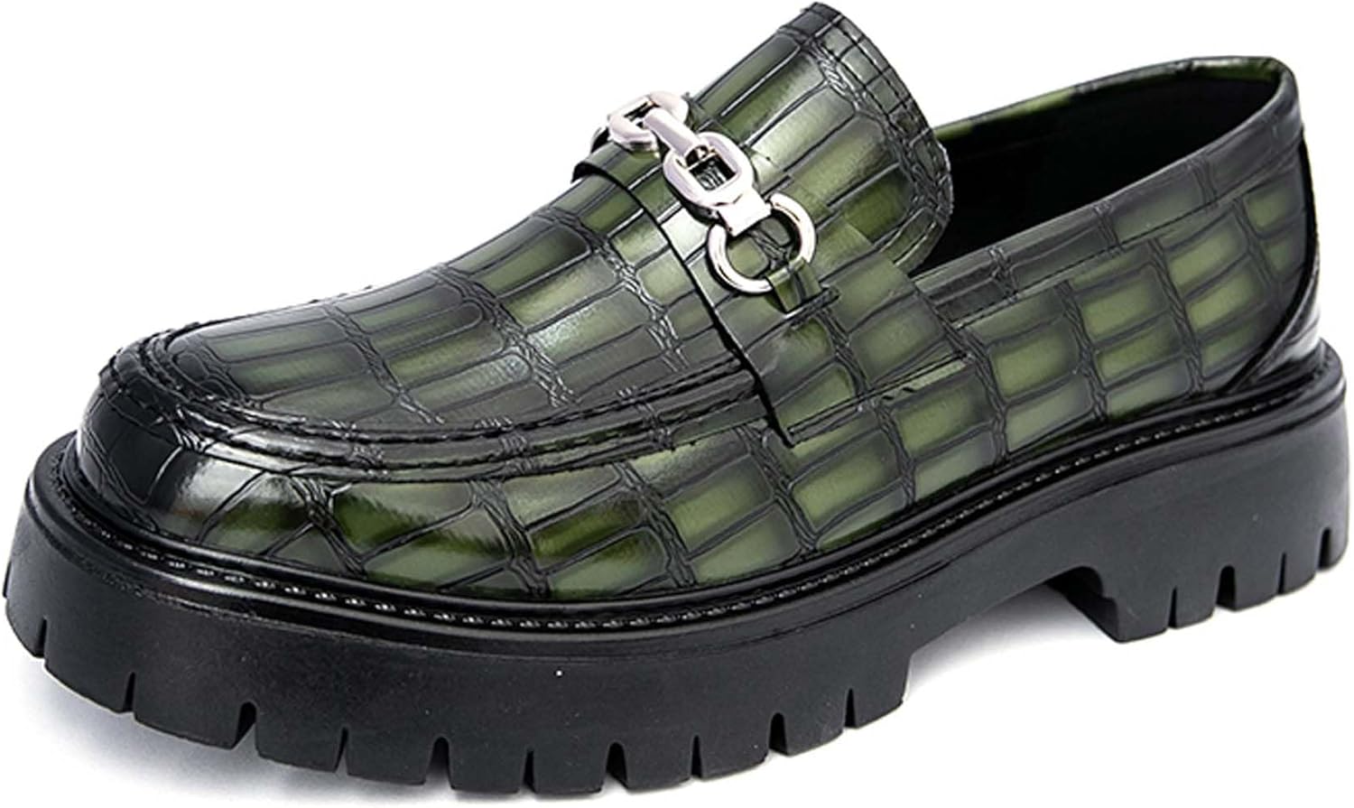 Мужские лоферы с толстой подошвой на платформе с противоскользящей поверхностью и верхом из лакированной кожи, подходящие для работы в офисе, вечеринок, танцев и свадеб Generic, зеленый
Мужские лоферы с толстой подошвой на платформе с противоскользящей поверхностью и верхом из лакированной кожи, подходящие для работы в офисе, вечеринок, танцев и свадеб Generic, зеленый