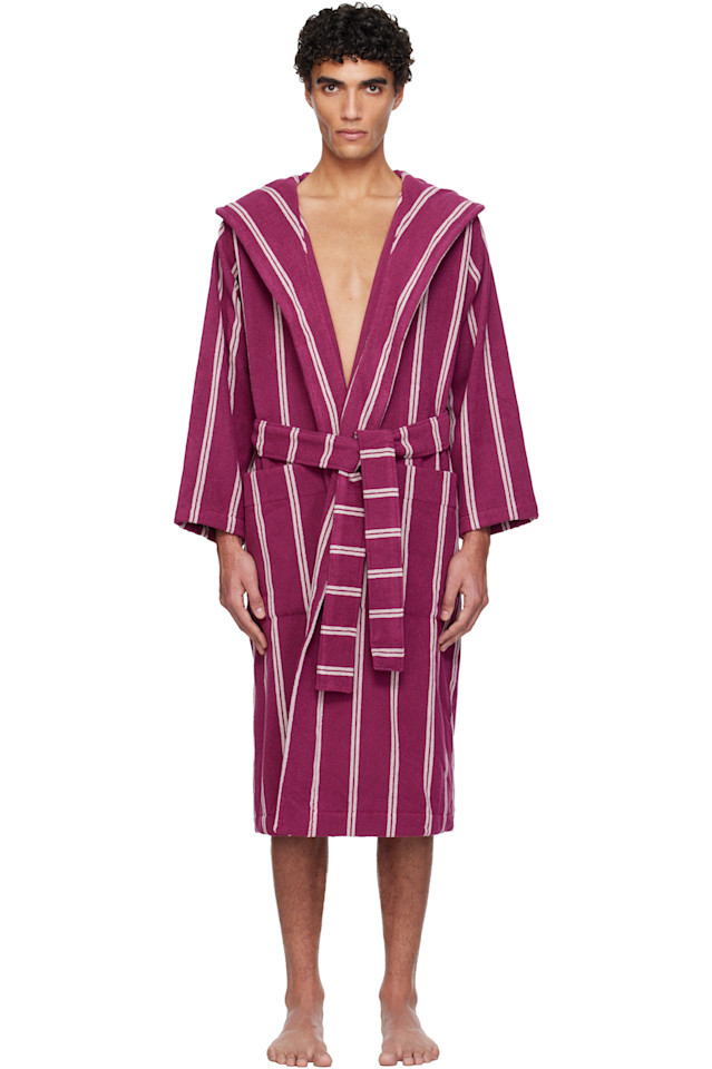 Tekla Розовый махровый халат с капюшоном
Tekla Розовый махровый халат с капюшоном