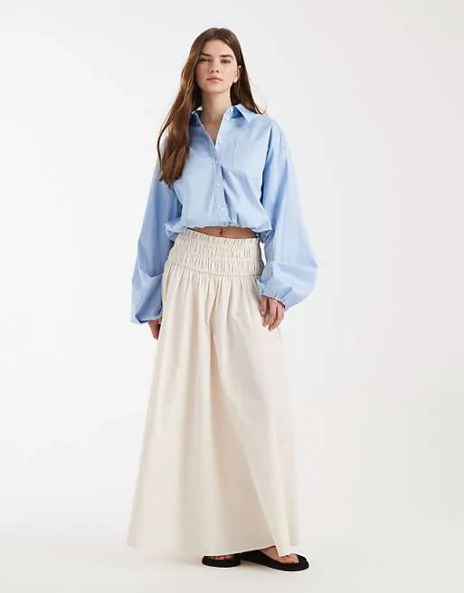 Юбка макси с присборенной талией ASOS DESIGN
Юбка макси с присборенной талией ASOS DESIGN