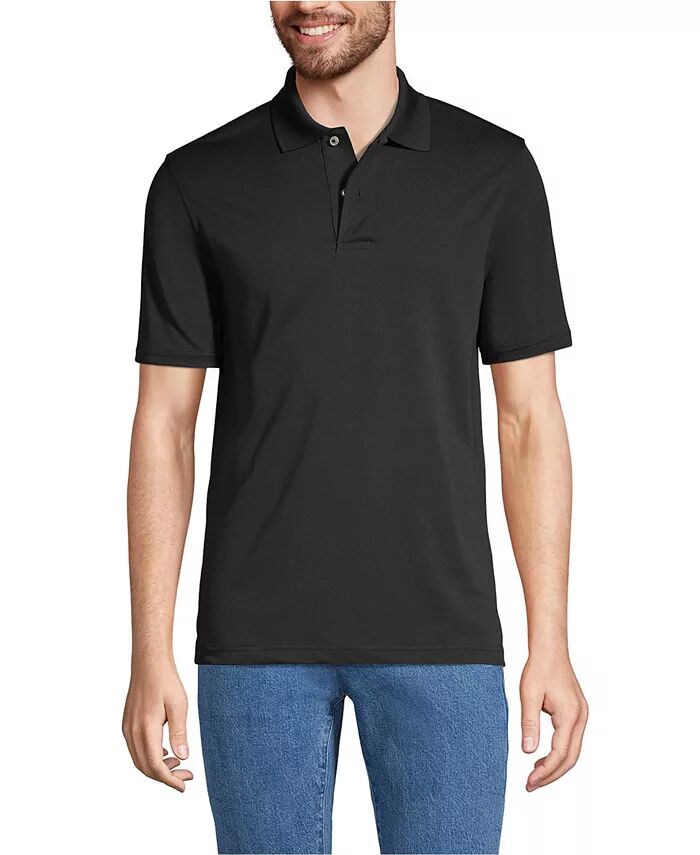 Мужское поло с коротким рукавом из полиэстера Lands' End, черный
Мужское поло с коротким рукавом из полиэстера Lands' End, черный