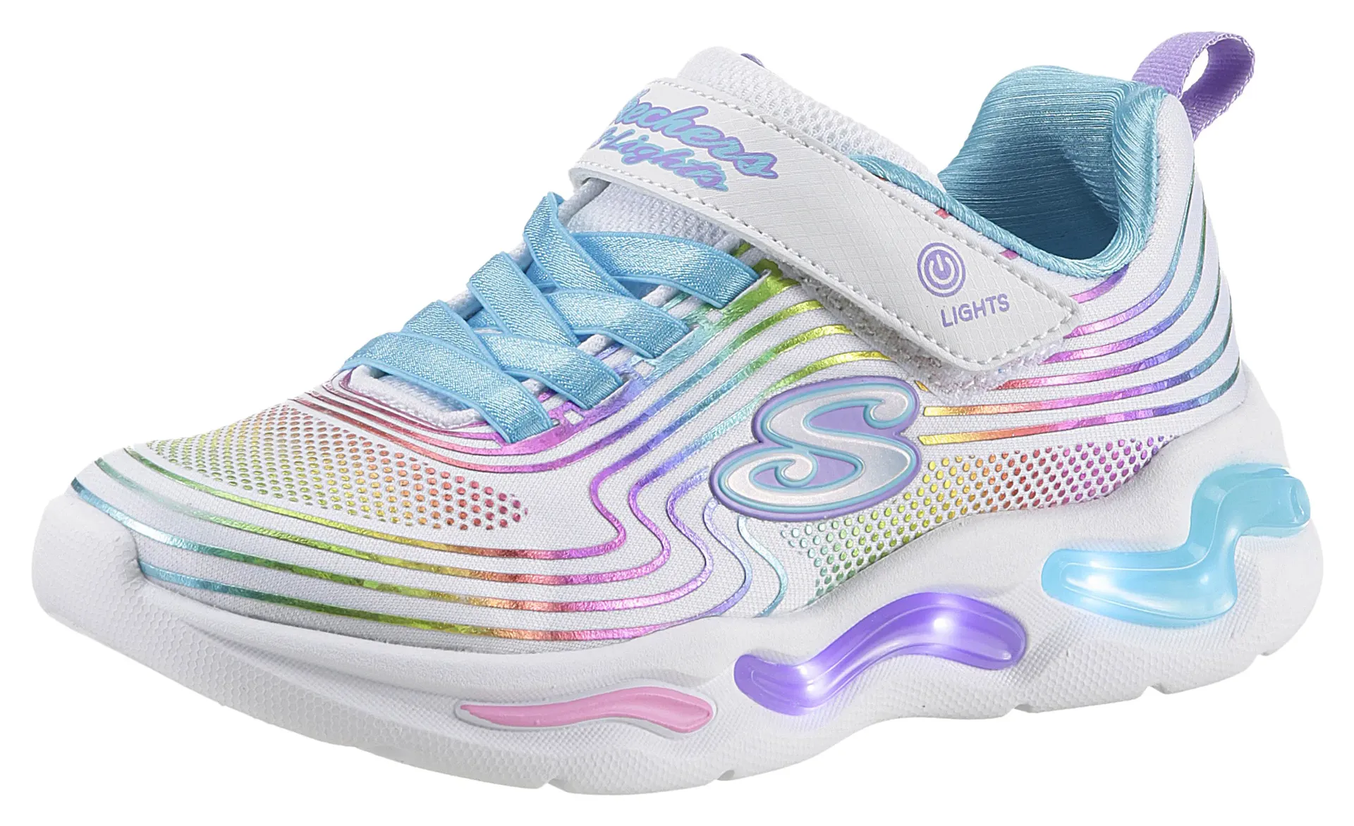 Детские кроссовки Skechers "WAVY BEAMS", со светящейся подошвой, повседневная обувь, полуботинки, туфли на шнуровке Skechers Kids, белый
Детские кроссовки Skechers "WAVY BEAMS", со светящейся подошвой, повседневная обувь, полуботинки, туфли на шнуровке Skechers Kids, белый
