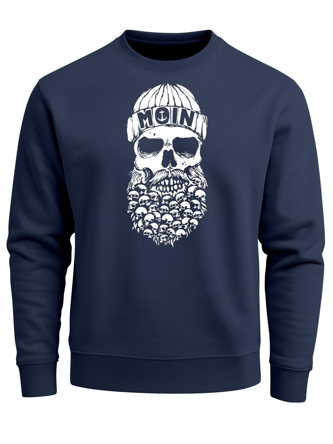 Neverless Свитшот 'Moin Skull' в цвете Navy
Neverless Свитшот 'Moin Skull' в цвете Navy
