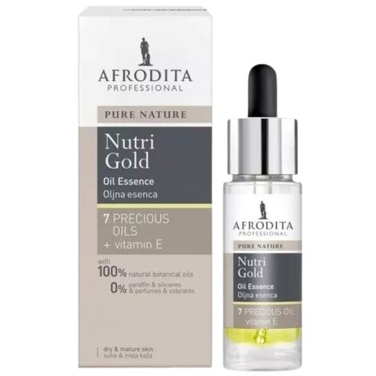 Масляная эссенция, 30 мл Afrodita Nutri Gold
Масляная эссенция, 30 мл Afrodita Nutri Gold