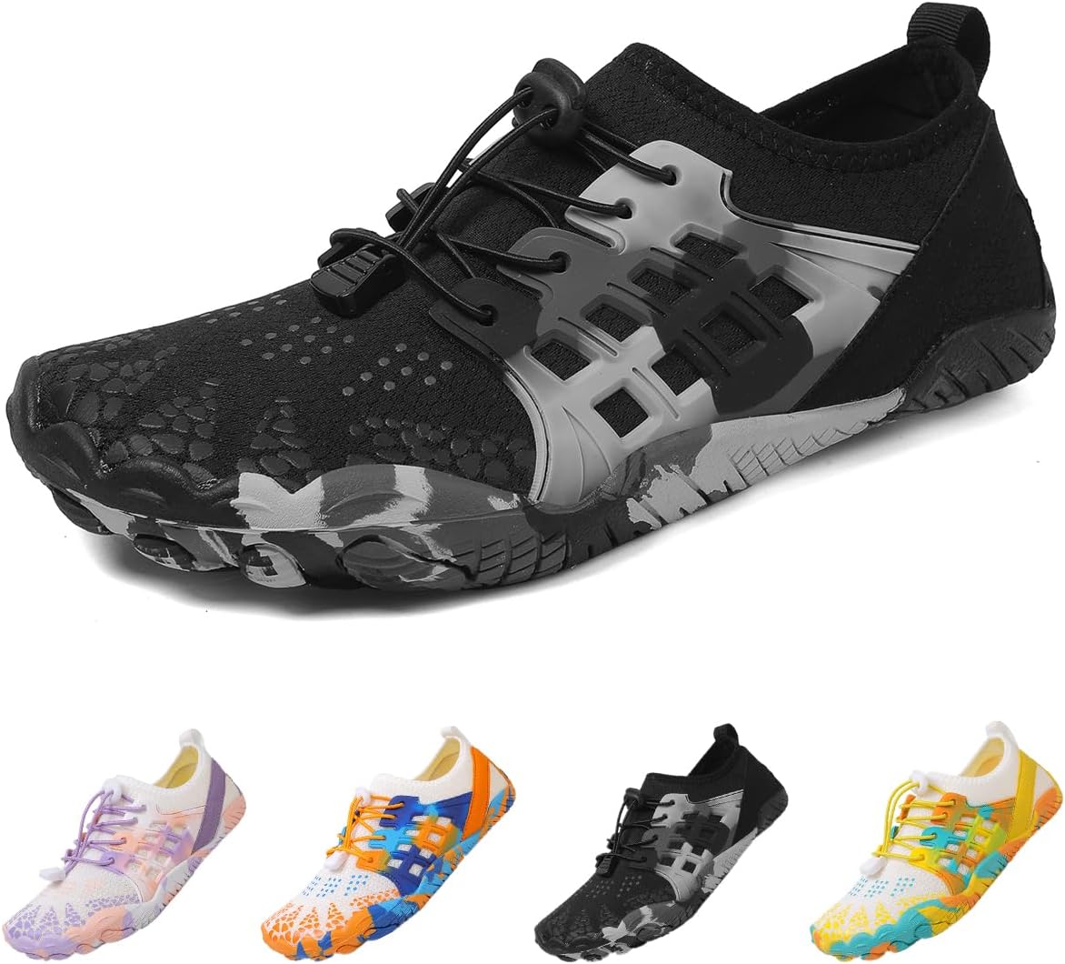Камуфляжные водные туфли для мужчин и женщин, обувь для плавания, быстросохнущие водные носки, подходящие для пеших прогулок, серфинга, катания на лодках, йоги и активного отдыха на воде Suxiaur, черный
Камуфляжные водные туфли для мужчин и женщин, обувь для плавания, быстросохнущие водные носки, подходящие для пеших прогулок, серфинга, катания на лодках, йоги и активного отдыха на воде Suxiaur, черный