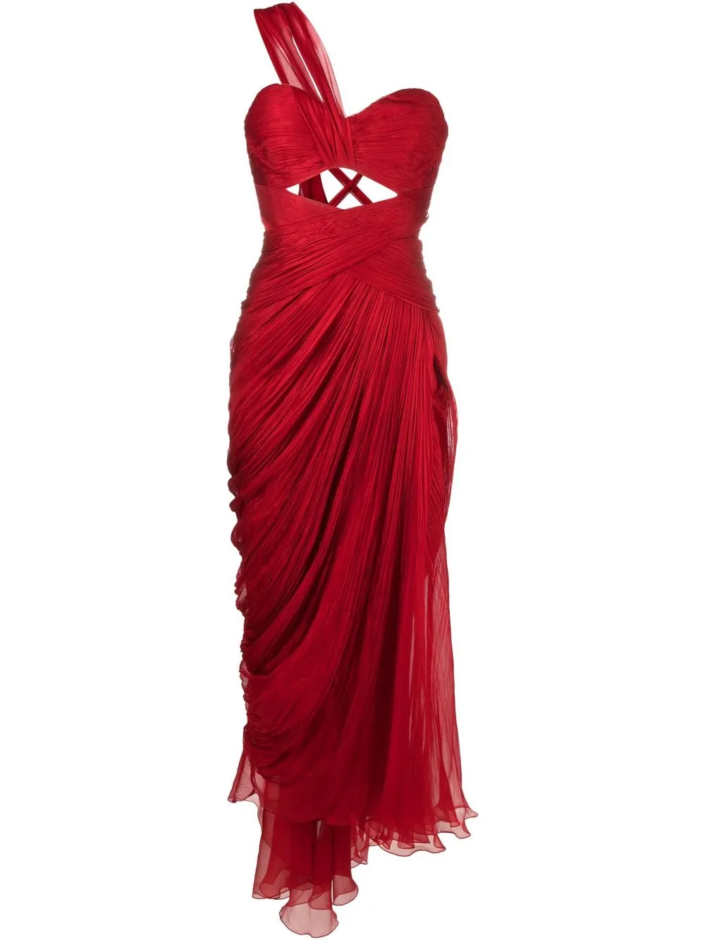 Вечернее платье Amelia на одно плечо Maria Lucia Hohan, красный
Вечернее платье Amelia на одно плечо Maria Lucia Hohan, красный