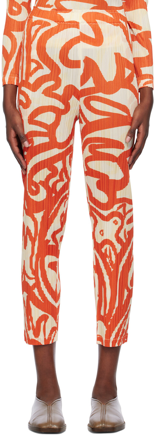 Красные брюки искателя Pleats Please Issey Miyake
Красные брюки искателя Pleats Please Issey Miyake