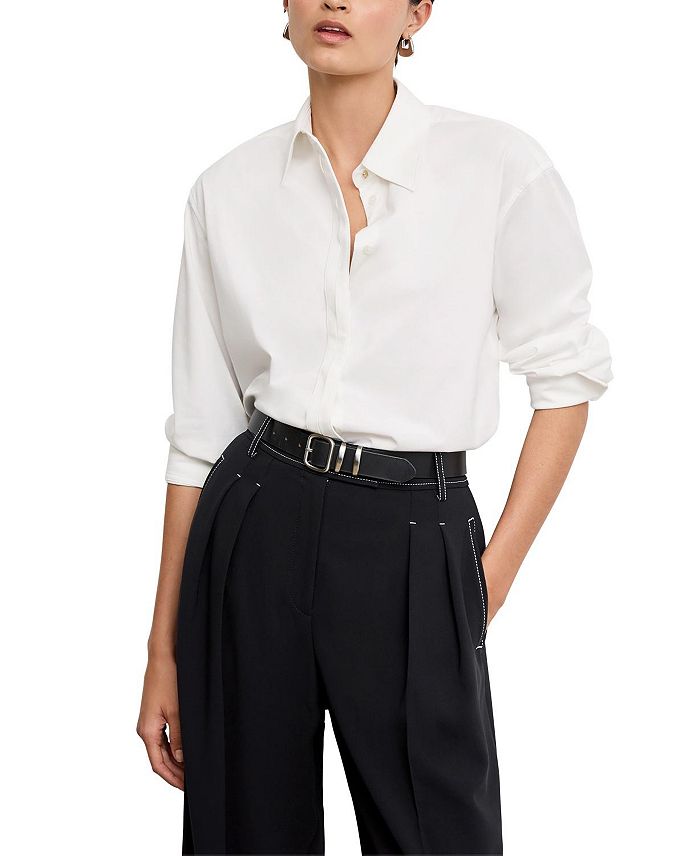 Филомина Вязаная Поплиновая Рубашка Friday M.M.LaFleur, белый
Филомина Вязаная Поплиновая Рубашка Friday M.M.LaFleur, белый