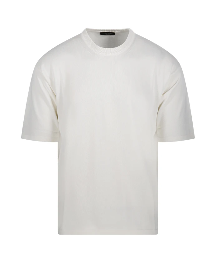 Удобный пуловер с круглым вырезом Roberto Collina, белый
Удобный пуловер с круглым вырезом Roberto Collina, белый