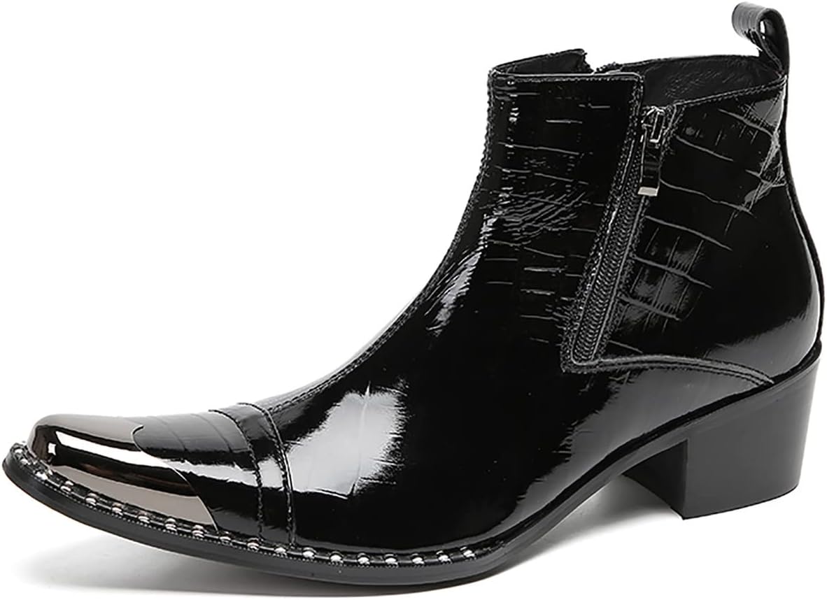 Мужские ботинки Chelsea Santimon, вечернее платье, повседневные кожаные, с металлическим носком, ковбойские, модные, с двухсторонней молнией, в клетку, ручная работа, вестерн, черный
Мужские ботинки Chelsea Santimon, вечернее платье, повседневные кожаные, с металлическим носком, ковбойские, модные, с двухсторонней молнией, в клетку, ручная работа, вестерн, черный