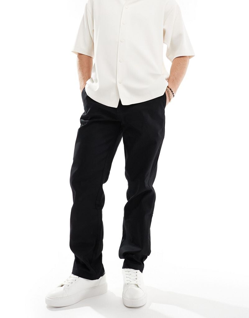 Черные узкие зауженные брюки Only & Sons
Черные узкие зауженные брюки Only & Sons