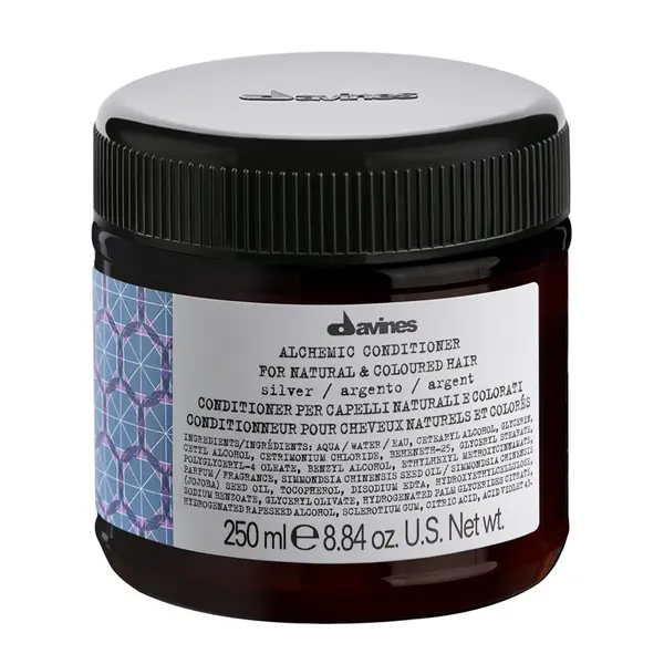 Кондиционер Silver Color для светлых и седых волос, 250 мл Davines Alchemic, цвет silver 
Кондиционер Silver Color для светлых и седых волос, 250 мл Davines Alchemic, цвет silver