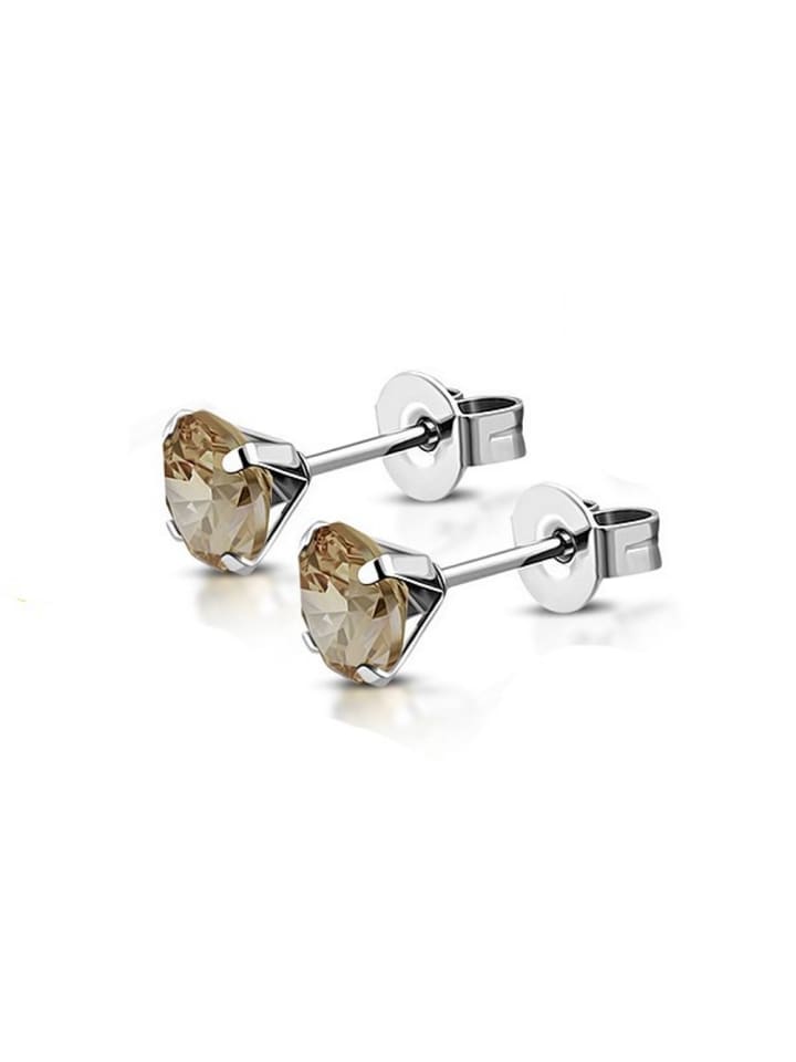 Bungsa Серьги-гвоздики цвета шампанского
Bungsa Серьги-гвоздики цвета шампанского