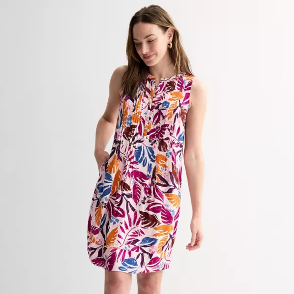 Женское платье без рукавов со складками Sonoma Goods For Life, цвет pink batik palm
Женское платье без рукавов со складками Sonoma Goods For Life, цвет pink batik palm