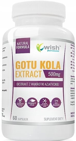 Wish, Экстракт Готу колы 500 мг, 60 капсул. Wish Pharmaceutical
Wish, Экстракт Готу колы 500 мг, 60 капсул. Wish Pharmaceutical