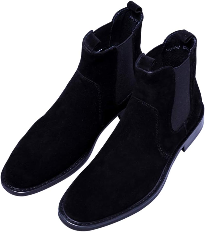 Ботинки Santimon Mens Chelsea из замши и кожи черного и коричневого цвета
Ботинки Santimon Mens Chelsea из замши и кожи черного и коричневого цвета