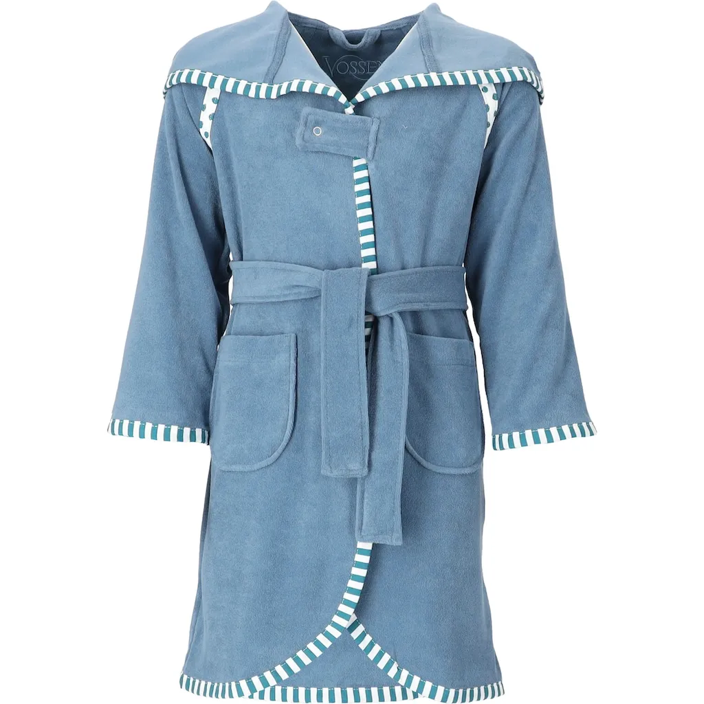 Детский халат для купания Mimmi, 1 шт., для девочек и мальчиков, с капюшоном и контрастной отделкой Vossen, Dusty blue
Детский халат для купания Mimmi, 1 шт., для девочек и мальчиков, с капюшоном и контрастной отделкой Vossen, Dusty blue