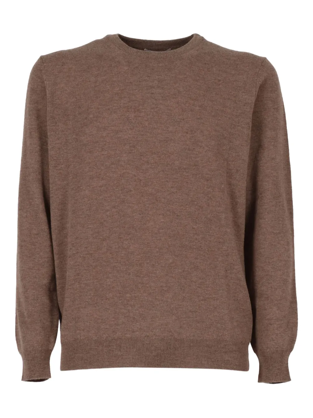 Свитер с круглым вырезом и замшевыми вставками Kangra, коричневый 
Свитер с круглым вырезом и замшевыми вставками Kangra, коричневый