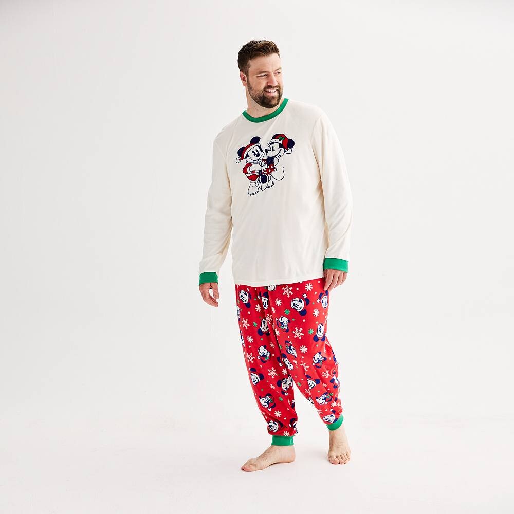 Большой и высокий пижамный верх и пижамные штаны Disney's Mickey Mouse от Jammies For Your Families Licensed Character, мультиколор 
Большой и высокий пижамный верх и пижамные штаны Disney's Mickey Mouse от Jammies For Your Families Licensed Character, мультиколор