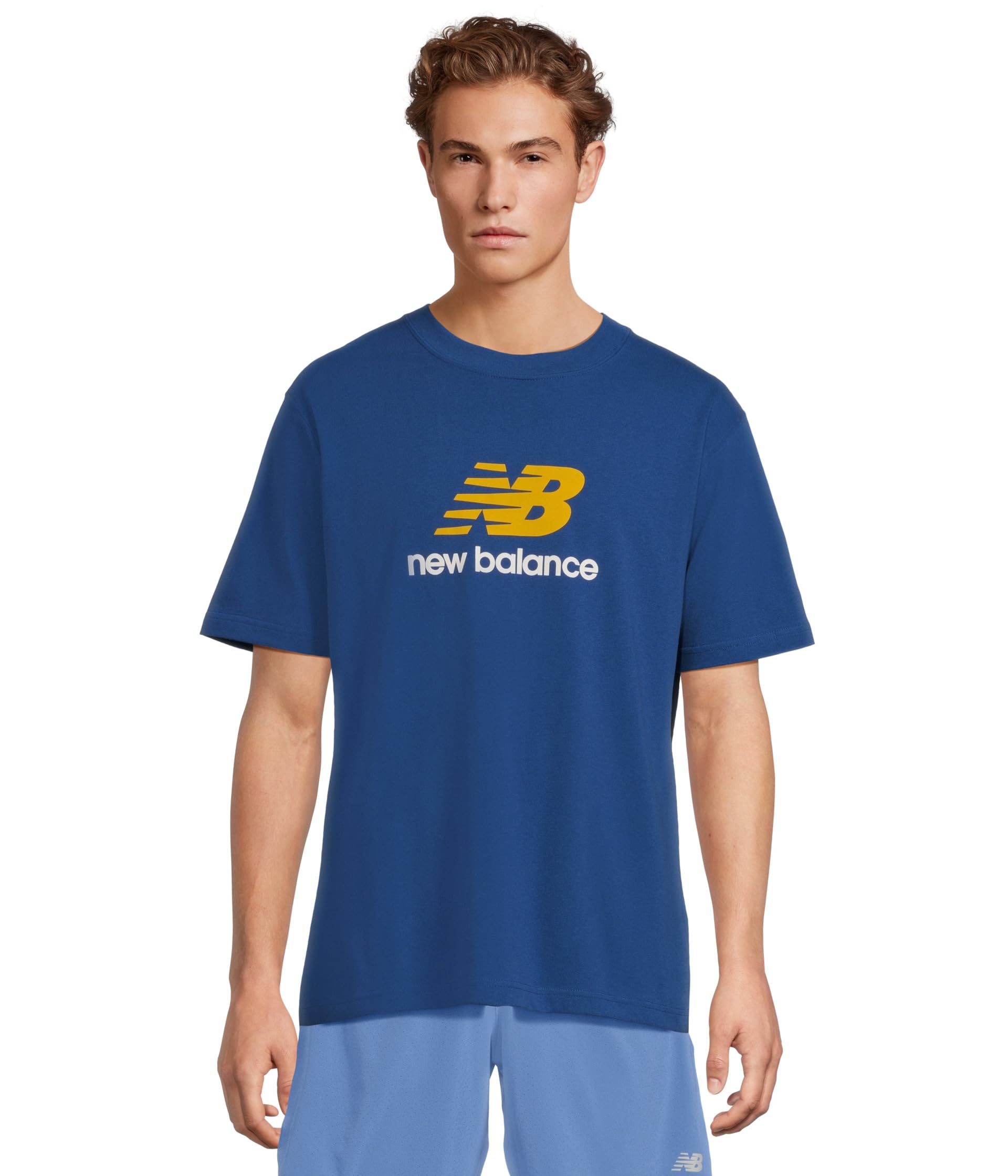 Футболка New Balance Athletics Logo T-shirt, цвет Galaxy Blue
Футболка New Balance Athletics Logo T-shirt, цвет Galaxy Blue
