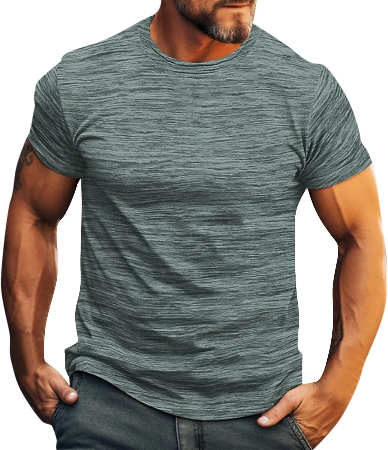 Мужская футболка Crewneck для тренировок, легкая, с коротким рукавом, S-4XL MLUTJINOO
Мужская футболка Crewneck для тренировок, легкая, с коротким рукавом, S-4XL MLUTJINOO