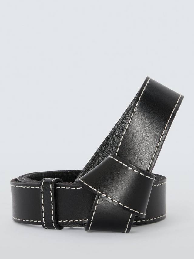 Кожаный ремень с узловым декоративным швом John Lewis, Black
Кожаный ремень с узловым декоративным швом John Lewis, Black