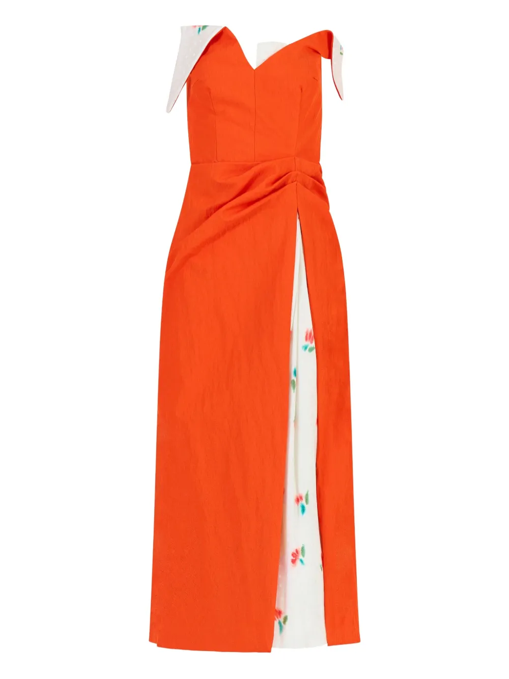 Твиловое платье макси с жатым эффектом Rosie Assoulin, оранжевый
Твиловое платье макси с жатым эффектом Rosie Assoulin, оранжевый