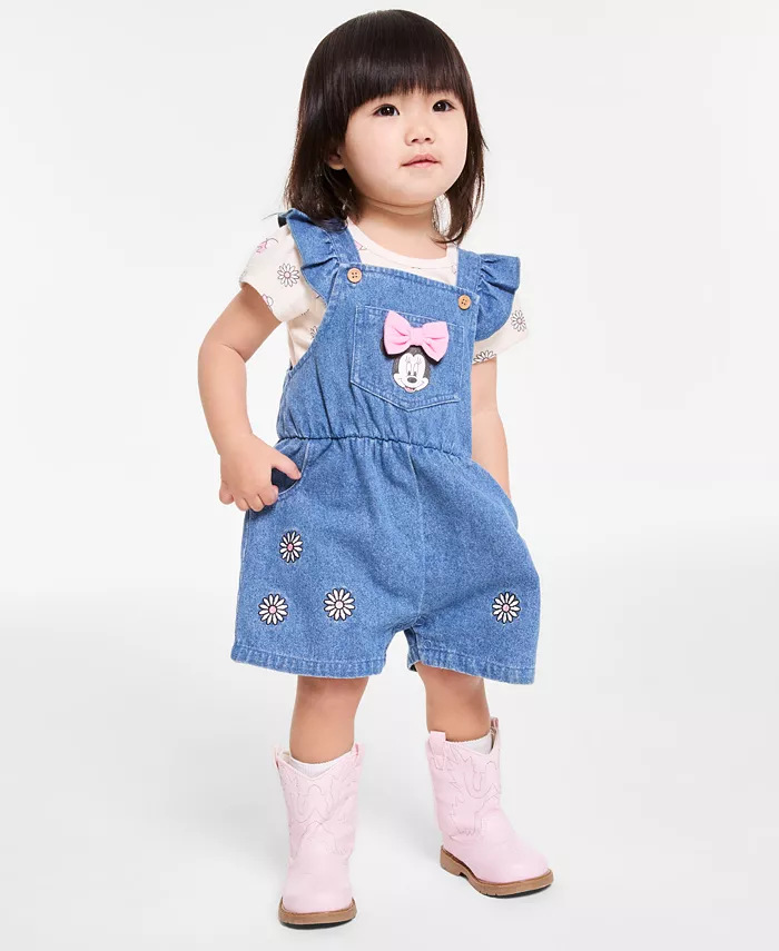 Комплект для девочки: футболка Minnie и комбинезон из денима (2 предмета) Disney, синий
Комплект для девочки: футболка Minnie и комбинезон из денима (2 предмета) Disney, синий