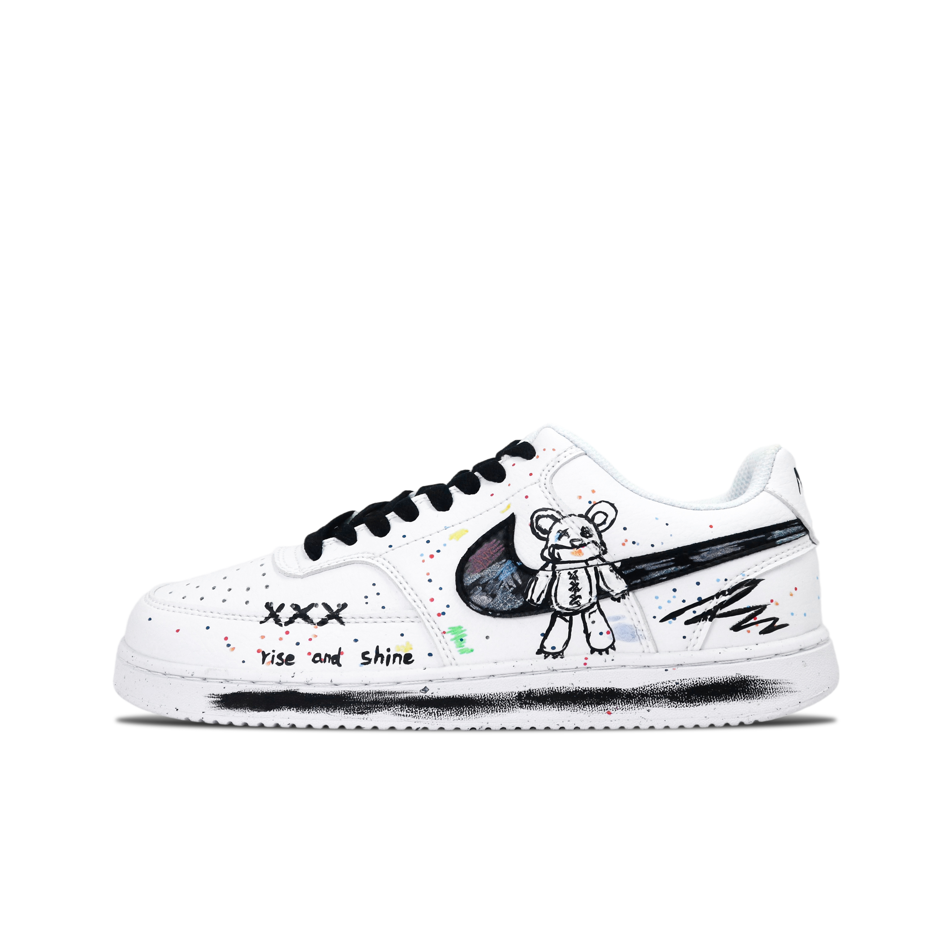 Nike Легкие и дышащие низкие кроссовки для скейтбординга Court Vision Graffiti Bear, мужские, черно-белые
Nike Легкие и дышащие низкие кроссовки для скейтбординга Court Vision Graffiti Bear, мужские, черно-белые