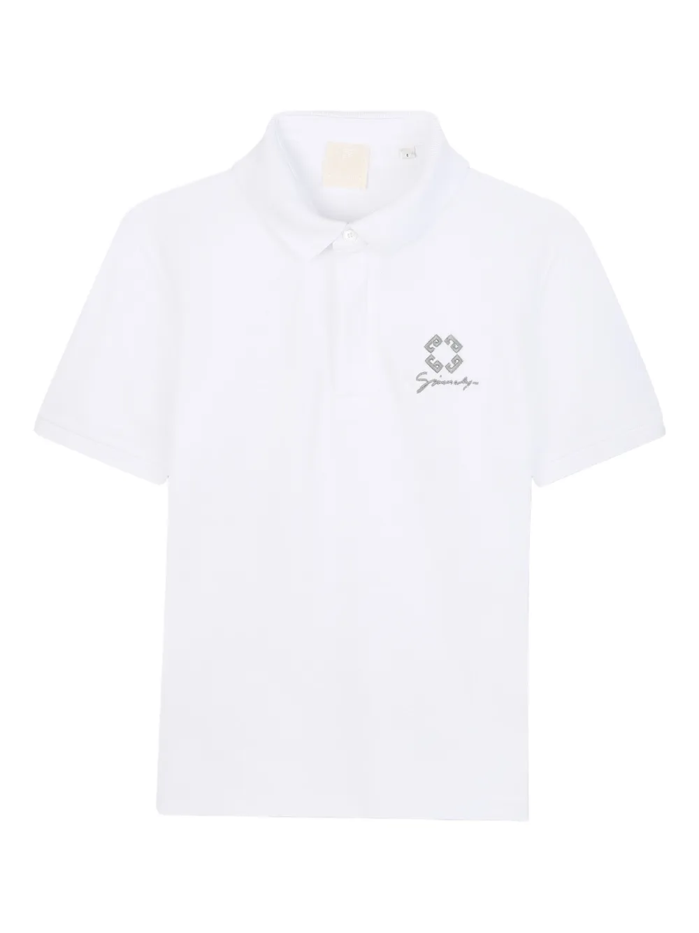 Рубашка поло с вышитым логотипом Givenchy Kids, белый
Рубашка поло с вышитым логотипом Givenchy Kids, белый