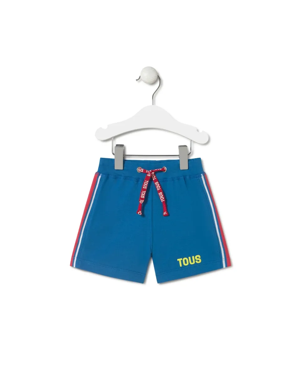 Детские бермуды из хлопка с боковой полосой Tous, синий
Детские бермуды из хлопка с боковой полосой Tous, синий
