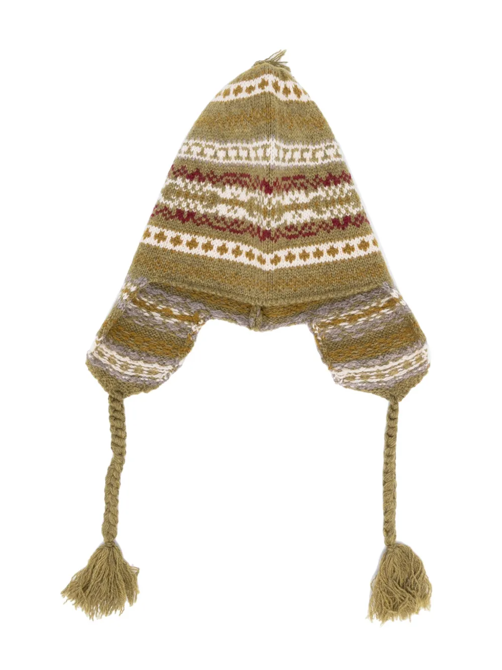 Шапка Dinna с узором фэр-айл Bonpoint, зеленый 
Шапка Dinna с узором фэр-айл Bonpoint, зеленый