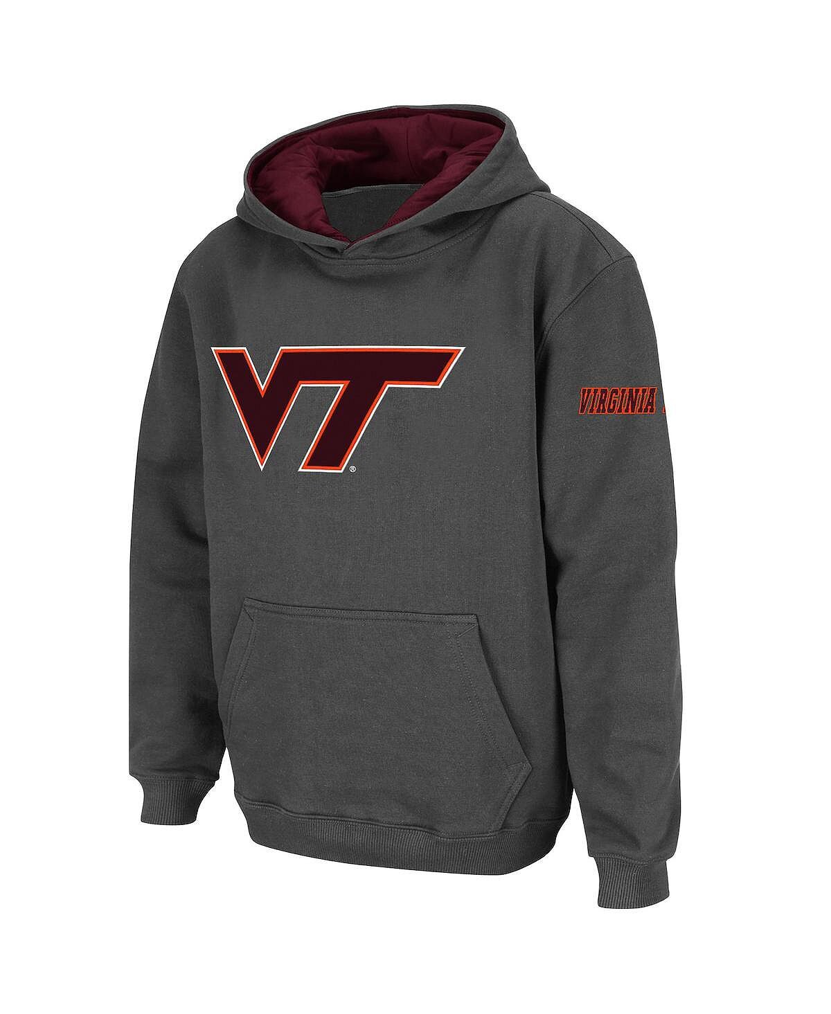 Темно-серый пуловер с капюшоном и большим логотипом Big Boys Virginia Tech Hokies Stadium Athletic
Темно-серый пуловер с капюшоном и большим логотипом Big Boys Virginia Tech Hokies Stadium Athletic