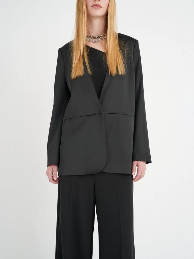 Шикарный атласный блейзер в клетку InWear, черный
Шикарный атласный блейзер в клетку InWear, черный