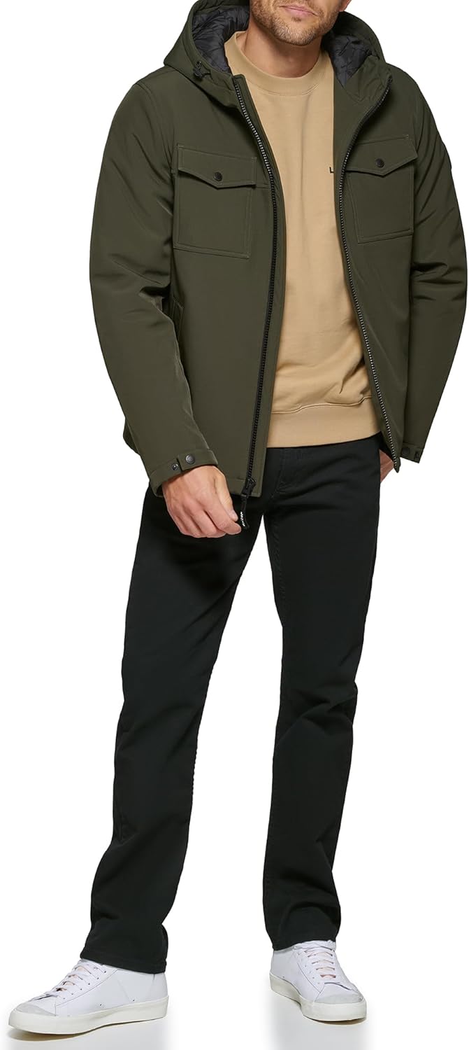 Мужская куртка Levi's с капюшоном из софтшелла, Olive Unfilled 2
Мужская куртка Levi's с капюшоном из софтшелла, Olive Unfilled 2