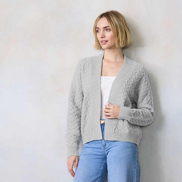 Кардиган Petite с ажурной вязкой Lc Lauren Conrad, Cloudy Gray
Кардиган Petite с ажурной вязкой Lc Lauren Conrad, Cloudy Gray